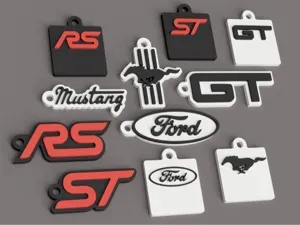 Ford GT Mustang RS ST Schlüsselanhänger