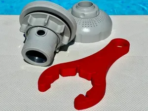 INTEX pool connection threaded nut wrench, key