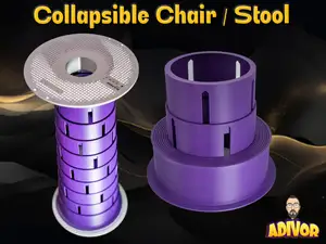 Collapsible Chair - Bambulab Stool
