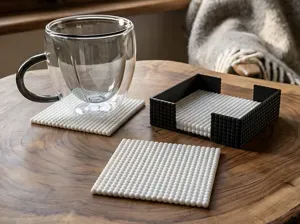 Bubble Coasters Set with Holder