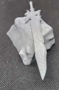 DnD mini Obsidian Two-handed Sword