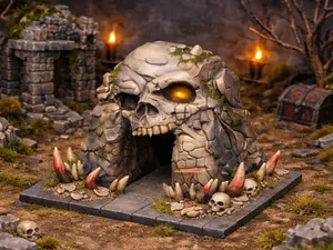 D&D Tabletop Terrain – Schädelhöhle