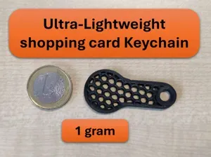 €1 Shopping Cart Keychain – Ultra-Light