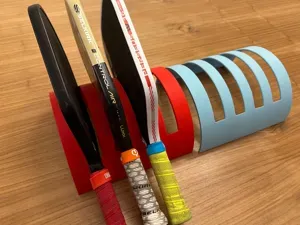 Pickleball Table Top Paddle Holder 4 - Next Up