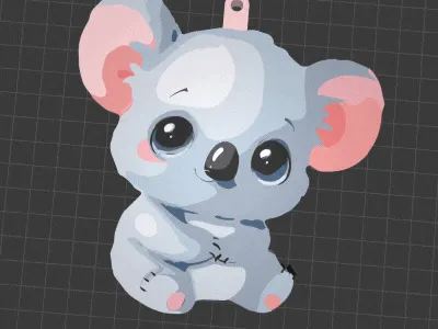 Adorable Cute Koala Cartoon Keychain — Фото 6 из 12