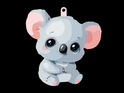 Adorable Cute Koala Cartoon Keychain — Фото 7 из 12