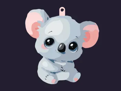 Adorable Cute Koala Cartoon Keychain — Фото 5 из 12