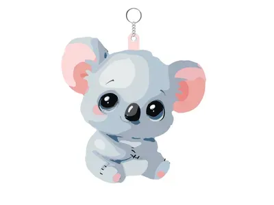 Adorable Cute Koala Cartoon Keychain — Фото 2 из 12