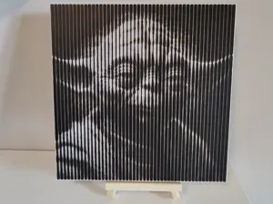 Yoda Halftone Wall Art by Ikonic3D