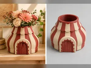 Circus Tent Flower Vase