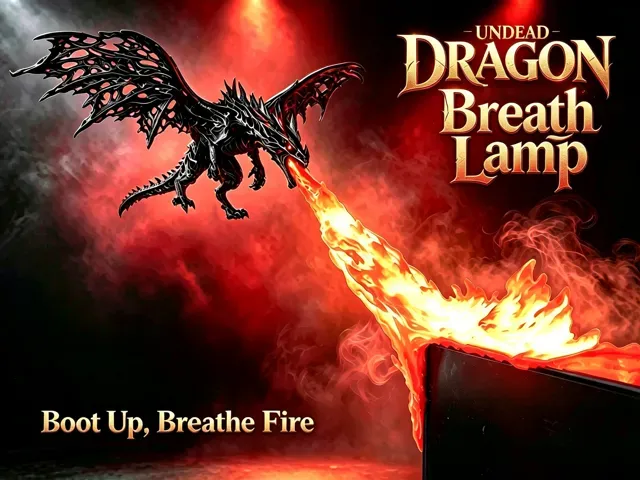 Undead Dragon Lights Up on PC Boot — Monitor Buddy