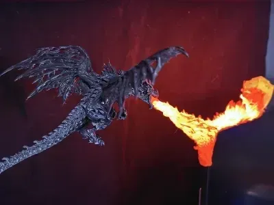 Undead Dragon Lights Up on PC Boot — Monitor Buddy — Фото 3 из 6