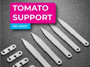 No-Knot Tomato Support System