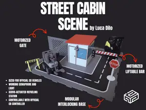 Cyberbrick Street Cabin Scene