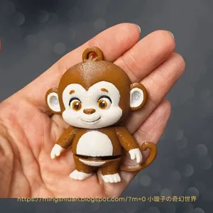 Articulated Cute Monkey keychain