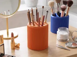 CUSTOMIZABLE Basket Ribbed Desk Organizer