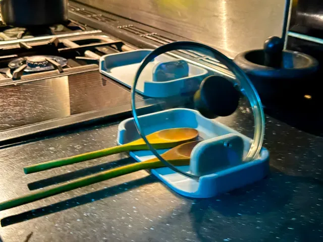 Kitchen Cooking Utensil Holder & Pot Lid Stand — Image 3 of 7