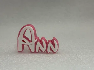 Disney Theme 3D Name Decor Sign Ann