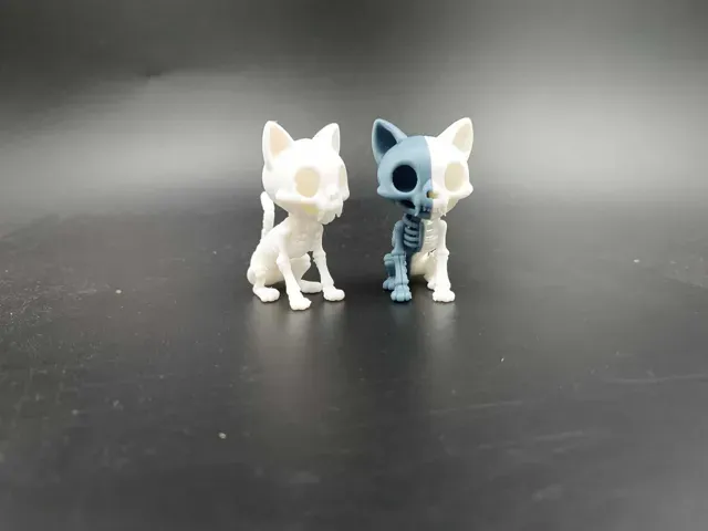 Skeleton Cat Cute- Kawaii - Toy - Halloween — Image 3 of 5