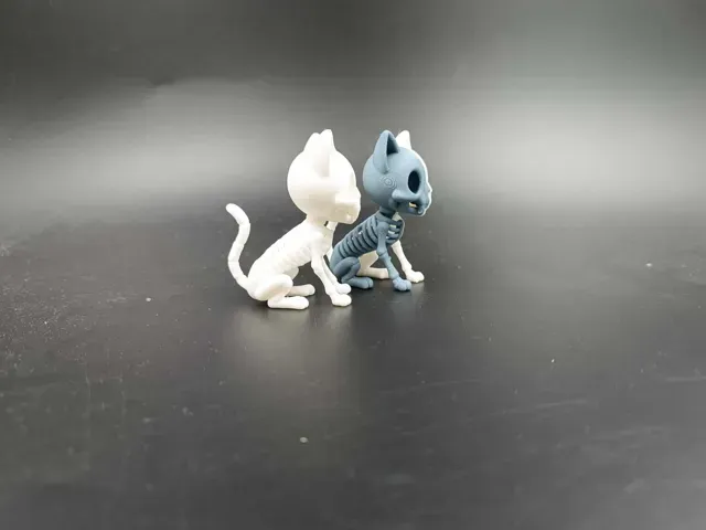 Skeleton Cat Cute- Kawaii - Toy - Halloween — Image 4 of 5