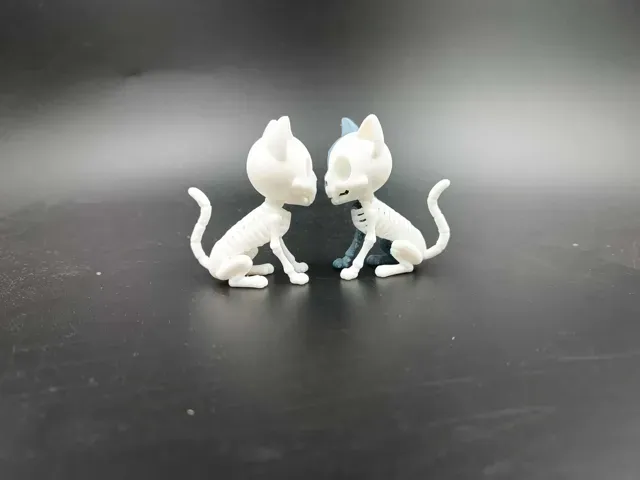Skeleton Cat Cute- Kawaii - Toy - Halloween — Image 5 of 5