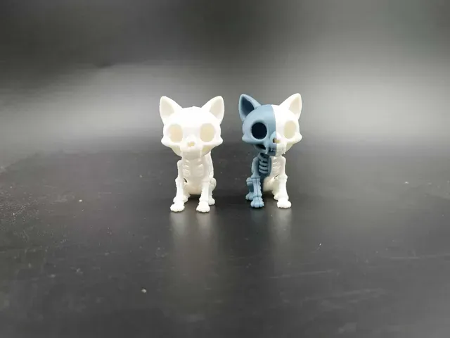 Skeleton Cat Cute- Kawaii - Toy - Halloween — Image 2 of 5