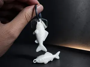 Carp fish keychain