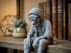 Ledge SkulZ - Edge Sitting Hipster Skull!