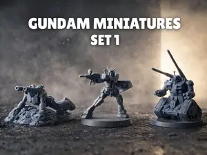 Gundam TCG Set 1 Miniatures - GCG FAN ART