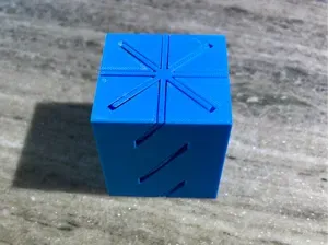 Passthrough Spiral Fidget Cube
