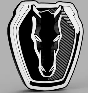 Ford Mustang Dark Horse Emblem LED Lamp