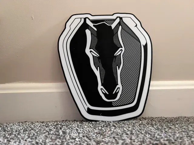 Ford Mustang Dark Horse Emblem LED Lamp — Image 2 of 3