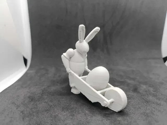 Easter Bunny with Wheelbarrow - Seasonal Decor — Фото 3 из 7