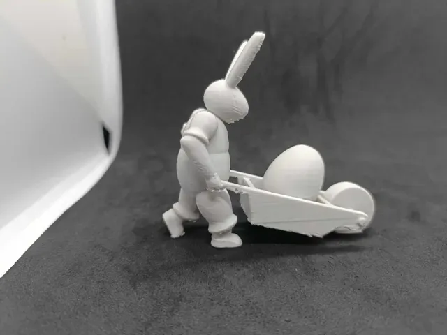 Easter Bunny with Wheelbarrow - Seasonal Decor — Фото 6 из 7