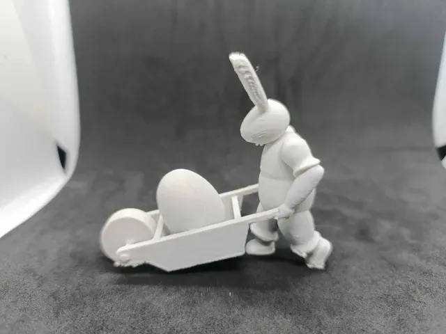 Easter Bunny with Wheelbarrow - Seasonal Decor — Фото 5 из 7