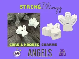 Angel StringBlingz | Hoodie Cord Charms
