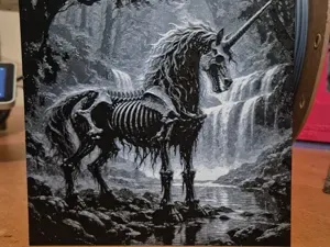 unicorn skeleton hueforge