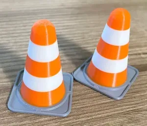 Miniature traffic cone for RC Model Cars Drifting