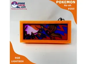 Ho-oh Pokemon RGB Lightbox