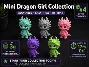 Tiny Dragon Girl – Fast, Cute & 3g Filament