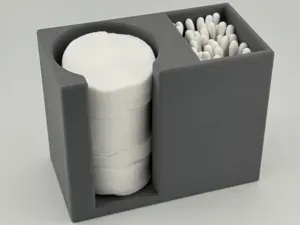Cotton Pad & Q-Tip Holder | Bathroom Organizer