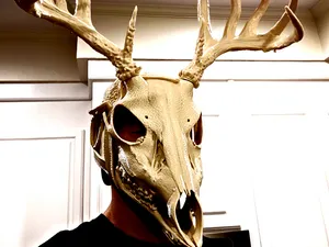 Wendigo Deer Skull Wearable Mask