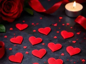 Heart Confetti | Valentine’s Day Table Decoration