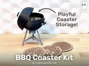 BBQ Coaster Kit - Grillin’ & Chillin’