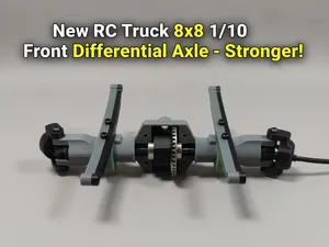 Stronger ! Essieux à différentiel av RC truck 8x8