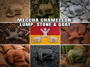 Meccha Chameleon: Lump, Stone & Goat (3 poses)