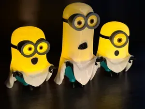 Tall Minion Ghost Tea Light