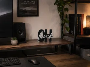 OH fuck – dekorativer Schriftzug