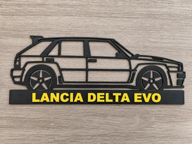 Lancia Delta HF Wandbild Silhouette Personalisiere — Image 2 of 4