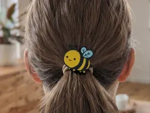 Bienen Haargummi-Charm / Haar-Accessoire